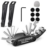 Bike Tool Kit, Bike Tire Repair kit with Multitool and Tire Levers for Cyclists on Race or Cycling Adventure(Classical)