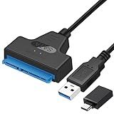 EYOOLD SATA to USB 3.0 Adapter Cable for 2.5 inch Hard Drive HDD/SSD Data Transfer, External Hard Drive Converter Support UASP (Black)