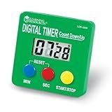 Learning Resources Digital Timer, Counts Down and Up, Displays Seconds and Minutes
