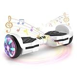 SIMATE Scooter, Bluetooth Speakers and LED Light-Up Wheels, APP Control, Dual 250W Motors, 8.5 mph Max Speed & 8.5 Miles Max Range, Gifts for Kids Adults Girls Boys