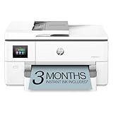 HP OfficeJet Pro 9720e Wide Format Wireless All-in-One Color Inkjet Printer, Print, scan, Copy, ADF, Duplex Printing Best-for-Office, 3 Months of Instant Ink Included, AI-Enabled (53N95A)
