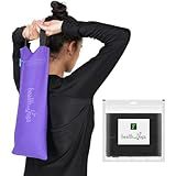 SoulGenie HealthAndYoga™ Yoga Sand Bags - Double Bag with Inner Waterproof Bag - Prop for Adding Weight and Support (Black)