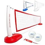 GoSports Splash Net PRO Pool Volleyball Net Includes 2 Water Volleyballs and Pump