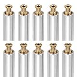 Heavy Duty 10 Pack 10-inch Pool Cover Anchors, 10" Aluminum Tube with Brass Anchors, Suitable for Loose Ground or Paved Surface Installation, for Pool Safety Cover Fixation, Extra-Long Lawn Pipe Set
