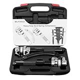 BILITOOLS 2-Piece Coil Spring Compressor Tool Heavy Duty Macpherson Strut Spring Compression Set with Safety Jaws and Holder, Max Load.2645LB