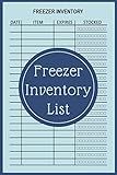 Freezer Inventory List: Fridge Freezer Kitchen Stock Supply Checklist | Freezer Inventory Checklist Notebook to Track All of Your Family Freezer Items