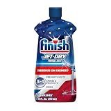Finish Jet-Dry Dishwasher Rinse Aid, Compatible with Dishwasher Detergent, Prevents Spots & Residues, Dries, Shine & Protects, 8.45 oz, 80 Washes.