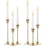 NUPTIO Candlestick Holders Vintage Centerpiece: Gold Antique Moody Decor