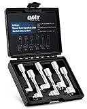 Orion Motor Tech 1/2" Dr Diesel Injector Socket Wrench Set, 6pc 12pt Diesel Fuel Socket Set with 12 14 16 17 18 19mm Wrenches, L-Type Diesel Mechanic Tool for Dismantling Fuel Line with Case