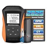 YGGYM Optical Power Meter with Visual Fault Locator, Fiber Light Meter with Cable Tester Function and Li-ion Battery USB Charge for FC/SC/ST Universal Interface