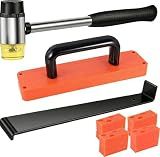 LOZAGU 43-Piece Laminate Flooring Tools, LVP installation kit, Vinyl Flooring Tools, Tapping Block with Handle, Spacers, Double-Faced Mallet and Pull Bar (43-PIECE)