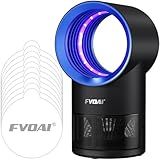 Fly Traps Indoor,Fruit Fly Trap for Indoors Mosquito Trap Indoor Insect Trap with Suction, Time Setting, Bug Light & 10 Pcs Sticky Glue Boards (Blue)