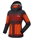 Venustas 12V Lightweight Heated Jacket for Women with Battery, Versatile Softshell Heated Coat, Slim Fit Heated Clothing