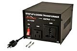 Simran AC-750 Voltage Converter Transformer for Conversion Between 110 Volt / 220 Volt, 750 Watt Power Converter Worldwide Use