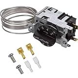 Upgraded 988284 Refrigerator Thermostat Temperature Control Kit Compatible for True Refrigerators800382 077B6856 Freezer Thermostat， Fit for TSSU, TUC, TWT, TPP, GDM, GEM,TBB, TCM, TDD, TGU, TGW, TMC