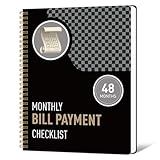 TREES monthly bill payment checklist & Financial Planner Notebook – 4-Year Budget Organizer with 960 Bill Records, Income & Expense Tracker, Debt Payoff Log, and Savings Goals
