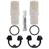 7342704 - Installation Adapters for High Flow Water Softeners - Bundle with Adapters, Clips, O-rings and Silicone