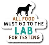 All Food Must Go to The Lab for Testing |Great Gift Idea|Single |5 Inch Magnet | Made in The USA | Car Auto Tool Box RefrigeratorMagnet|MAGS10639
