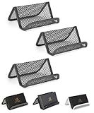 Mr. Pen- Metal Mesh Business Card Holders, 3 Pack, Grey, Metal Business Card Holder for Desk, Business Card Stand