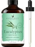 Handcraft Blends Eucalyptus Essential Oil – Huge 4 Fl Oz – 100% Pure and Natural – Premium Grade Essential Oil for Diffuser and Aromatherapy, Skin, Massage, Candle and Soap Making Fragrance