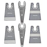HEMUNC 6PCS oscillating Tool Scraper Blades Universal fit Multitool Scraper Blades, Compatible with Dewalt Dremel Rockwell Makita Bosch Fein Multimaster Milwaukee Porter Cable Ridgid Ryobi