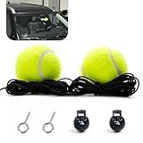 Downhill 2 PCS Garage Parking Aid, Garage Tennis Ball Parking Aid, Adjustable height Ball Parking Assist Kit, Garage Car Stop Indicator for Vehicles (Green)