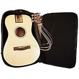 Journey Instruments Solid Sitka Travel Guitar – PJ410N Traveling Acoustic Guitar with Collapsible Patented System – Portable Backpack Case (African Mahogany)