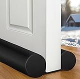 MAXTID Under Door Draft Stopper for Bottom of Doors 38" Black Door Blocker Noise ReducerLight Cold Air Guard Breeze Sound Proof Door Sweep Weather Stripping Door Seal Insulation Strip Gap Filler