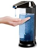 Secura 17oz Automatic Liquid Soap Dispenser, Touchless Battery Operated Hand Soap Dispenser with Adjustable Soap Dispensing Volume Control Dial, Personal Care Dispenser (Dark Gunmetal)