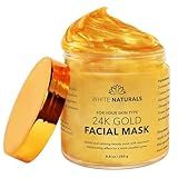 White Naturals One Day Sale 24K Gold Facial Mask, Anti-Aging Gold Face Mask For Flawless & Moisturizes Skin, Helps Reduces Wrinkles, Fine Lines & Acne Scars, Removes Blackheads, Dirt & Oils