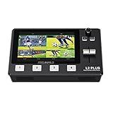 FEELWORLD L2 Plus Multi-Camera Video Mixer Switcher with 5.5" LCD Touch Screen PTZ Control Chroma Key Built-in Chroma Key and Logo Overlay USB3.0 Live Streaming