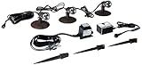 Aquascape 84030 Underwater Waterproof Submersible Natural Three-Light LED Spotlight Aquarium Lamp Kit for Fountain Fish Pond, Water Garden, and Landscape Features, 1-Watt Lights