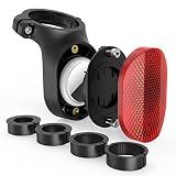 Airtag Bike Mount, Hidden Bicycle Seatpost Mount Compatible with Apple Airtags & Garmin Varia, Anti-Theft Air tag GPS Tracker Bike Reflector Holder for Mountain Bikes, Electric Bicycle, and Scooter