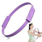 LTHTRADE Pilates Ring, 13.5 Inch Magic Circle Ring for Toning Thighs, Legs, Arms & Core, Pilates Ring Circle Yoag Fitness Equipment for Women (Purple)