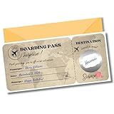 EQUIK PRODUCTS Travel gift | Surprise trip ticket | Scratch off, Reveal destination | DIY Boarding pass | Vacation, Holiday gift | Couple, Romantic, Valentine's Day | Personalized, Customizable