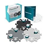 FluentPet Speak Up! Get Started Kit with Clearer Upward-Facing Sound - 6 Recordable Buttons for Dogs & 3 Grey HexTiles | Dog & Cat Communication Buttons Set | with Batteries