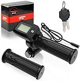 1PZ 48V Ebike Speedometer Throttle with M Key Replacement for Tuttio Soleil 01 Electric Dirt Bike Integrated Display Throttle(Tip:No 'M,' no Buy)