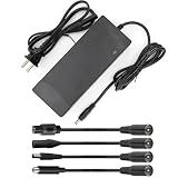 54.6V 2A Ebike Electric Scooter Charger for 48V Lithium Battery, 5 Adapter Plugs Fast Replacement Charger Compatible with Rad Power Bikes, Velotric, Heybike, Juiced, Ecotric - UL Listed