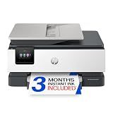 HP OfficeJet Pro 8125 Wireless All-in-One Color Inkjet Printer, Print, Scan, Copy, ADF, Duplex Printing Best-for-Home Office, 3 Month Trial of Instant Ink Included, AI-Capable (C2VJ4A)