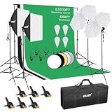 EMART Photography Lighting Kit with 8.5x10Ft Backdrop Stand,6x9FT Backdrops
