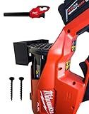 Milwaukee M18 Fuel Leaf Blower Wall Mount - Compatible with 2724-20 & 2724-21 - Leaf Blower Wall Mount Holder Bracket for Garage Storage - Easy Installation with Free Screws Included (Black)