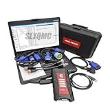 for Cummins Inline 7 Data Link Adapter Truck Diagnostic Tool with Insite 9.2 Software QuickServe Maintenance and Parts Manual (Laptop (CF53)+Insite +Tool)