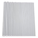 DYWISHKEY Aluminum Round Rods Assortment Kit, Lathe Bar Stock, Diameter 1.0-8.0mm, Length 100mm for DIY Craft Making (27 Pieces)