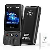 Ai Language Translator Device, 2025 Instant Voice Translator Device T21 Wi-Fi Available, Two-Way 138 Languages Ai Translator Offline Recording Photo Translation Device for Business Travel Study