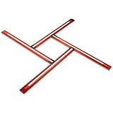 O'SKOOL Adjustable Juice Groove Router Jig, 23.6" x 23.6" Variable Square Template Guide with Precision Scale for Cutting Boards, Serving Trays and Woodworking Projects, PGS003