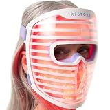 iRestore LED Face Mask for Youthful Skin, Red Light Therapy for Face, Red, Blue & Infrared Therapy for Wrinkles, Fine Lines, Dark Spots with 360 LEDs, Skincare Device for Women & Men