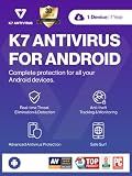 K7 Mobile Security Android for 1 Device Includes Advanced Antivirus, Anti-theft, Burglar Alarm, Anti Malware, Data Backup & Restore (12 Months) – Download Code