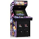 Numskull Quarter Arcades TMNT Turtles in Time Collector's Edition Mini Arcade - 1/4 Scale Authentic Wooden Replica, Original ROM, Rechargeable Battery & 3W Speakers for Retro Enthusiasts