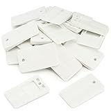 Qualihome Plastic Shims for Leveling - Flexible Nonslip Furniture Levelers - Multi-Purpose Wedges, Table Stabilizers, Toilet Shims - White, 20-Pack