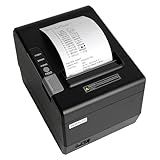 Rongta Kitchen Restaurant POS Printer RP850P, 80mm Thermal Receipts Printer with Auto Cutter, USB Serial Ethernet for ESC/POS, Support Windows/Mac Cash Drawer, No Bluetooth, No Square